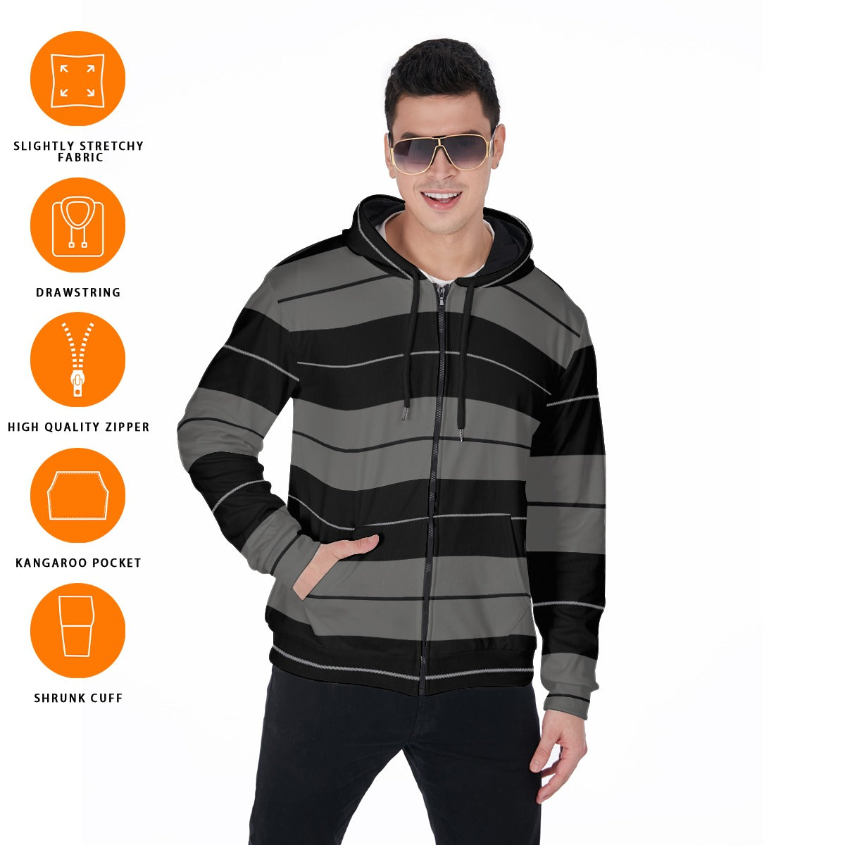 Zip Up Hoodie With Pocket