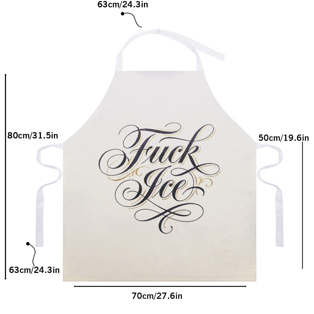 Adjustable Apron With White Strap