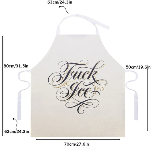 Adjustable Apron With White Strap