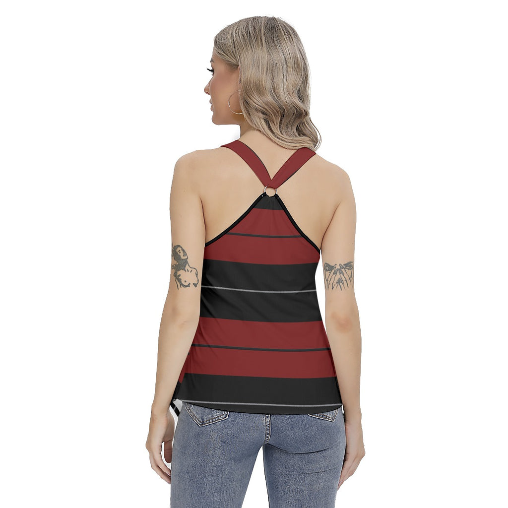 Women's Racing Tank Top With Irregular Hem