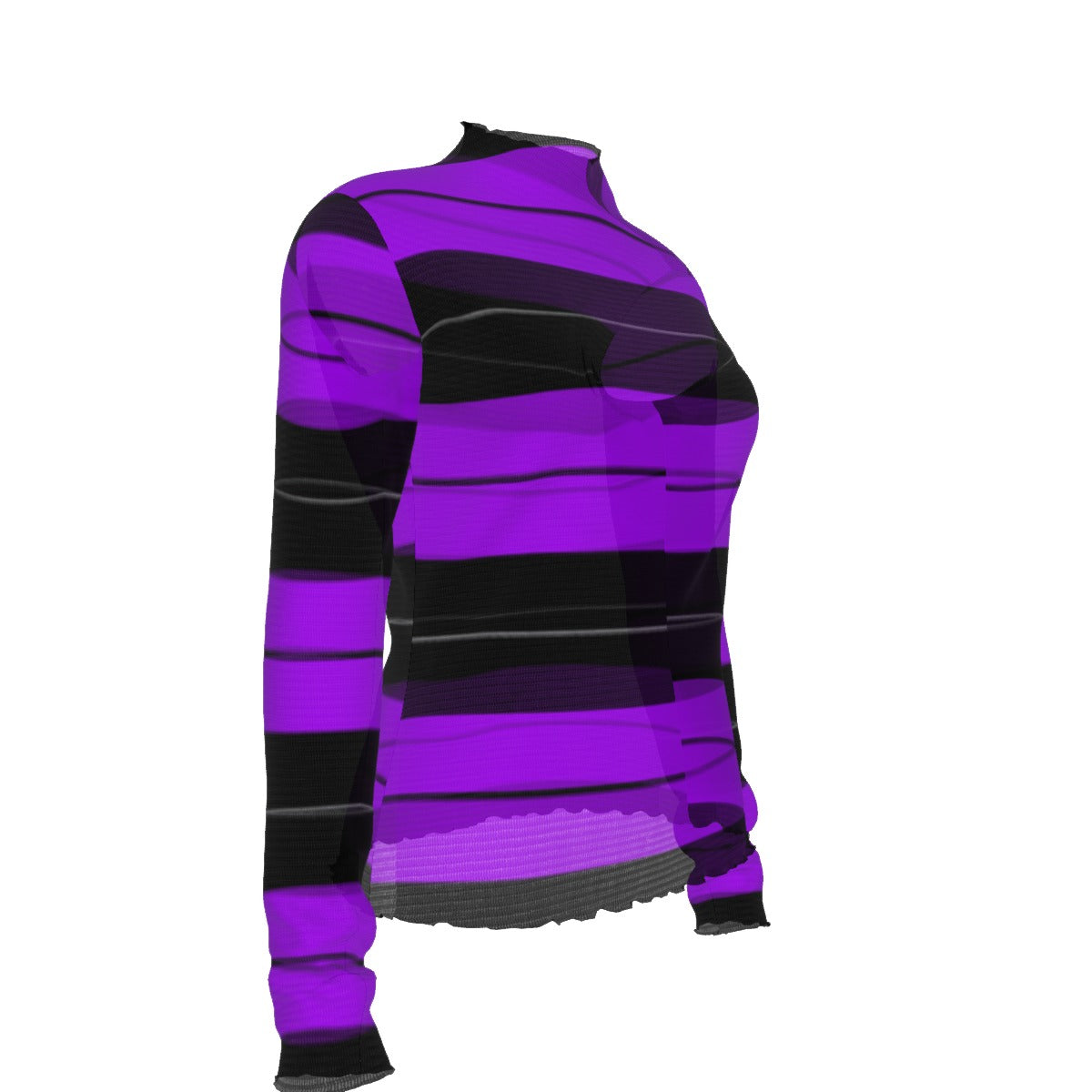 Women's  Purple Charlie Brown Mesh T-shirt