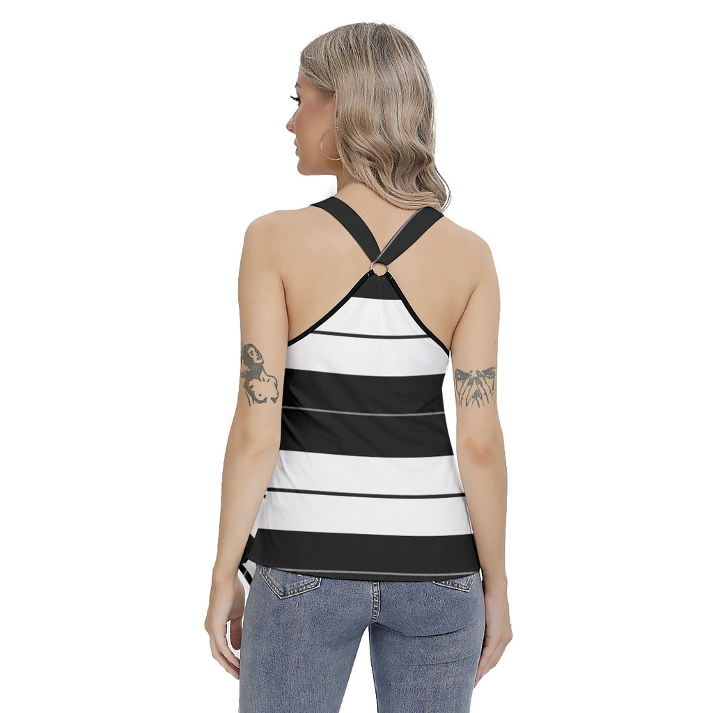 Women's Racing Tank Top With Irregular Hem