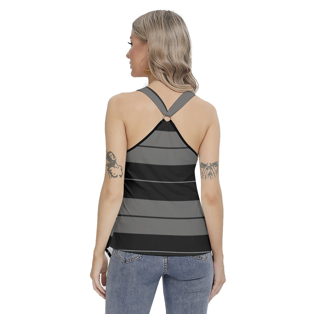 Women's Racing Tank Top With Irregular Hem