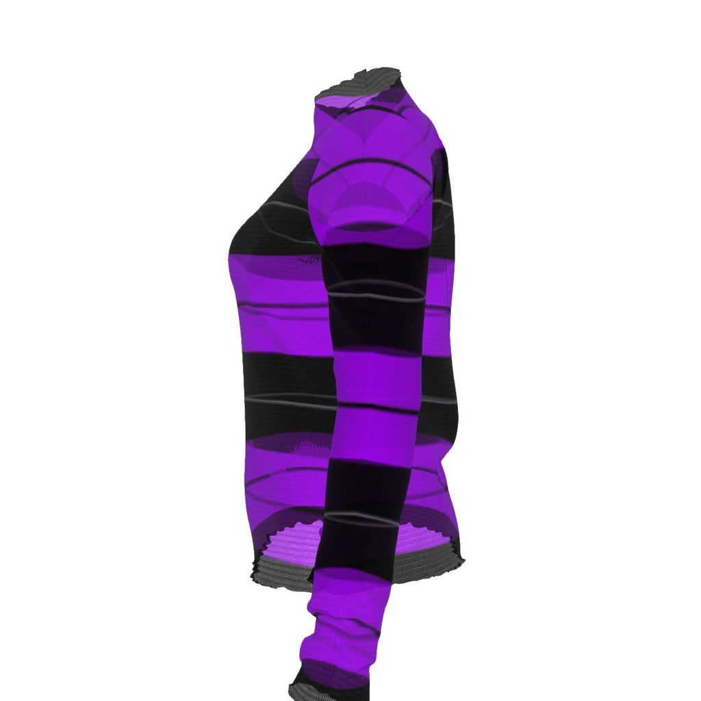 Women's  Purple Charlie Brown Mesh T-shirt